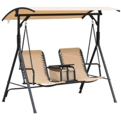 NicBex 2-Seat Outdoor Patio Swing Chair With Pivot Storage Table,Cup Holder And Adjustable Shade For Patio Bedroom Garden 14 NicBex 2-Seat Outdoor Patio Swing Chair With Pivot Storage Table,Cup Holder And Adjustable Shade For Patio Bedroom Garden -Nicbex GUEST af9e789a ae5a 41fd a11a 1ac8261b1de2