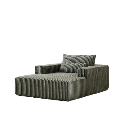 NicBex Couches For Living Room 75"W Corduroy Sponge Sofa Lounge Chair Fluffy Modern Sleeper Chair With 2 Throw Pillows, No Assembly Required 3 NicBex Couches For Living Room 75"W Corduroy Sponge Sofa Lounge Chair Fluffy Modern Sleeper Chair With 2 Throw Pillows, No Assembly Required