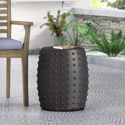 NicBex 15.5" Modern Round Outdoor Side Table,Lightweight Concrete Patio End Table,Outdoor Accent Table For Deck,Garden & Outdoor Furniture 7 NicBex 15.5" Modern Round Outdoor Side Table,Lightweight Concrete Patio End Table,Outdoor Accent Table For Deck,Garden & Outdoor Furniture - Image 5