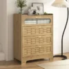 NicBex Dresser For Bedroom,Chest Of Drawers With Gold Handle Design,Modern Freestanding Dresser,Storage Dressers For Bedroom