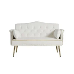 NicBex 2 Seater Loveseat Sofa Modern Upholstered Loveseat Couch With Tufted Back And Metal Legs Suitable For Living Room,Apartment 15 NicBex 2 Seater Loveseat Sofa Modern Upholstered Loveseat Couch With Tufted Back And Metal Legs Suitable For Living Room,Apartment -Nicbex GUEST b18e8d28 340d 4a7b babf 5cf95401959f