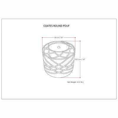 NicBex Round Macrame Pouf Ottoman Versatile Accent Furniture For Comfort And Additional Seating, Natural 7 NicBex Round Macrame Pouf Ottoman Versatile Accent Furniture For Comfort And Additional Seating, Natural - Image 5