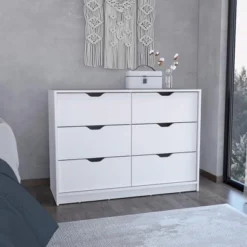 NicBex 6-Drawer Bedroom Dresser,Modern Dressers With Cut-Out Handles ,Chest Of Drawers For Living Room,Dining Room,Hallway 17 NicBex 6-Drawer Bedroom Dresser,Modern Dressers With Cut-Out Handles ,Chest Of Drawers For Living Room,Dining Room,Hallway -Nicbex GUEST b497cc2f 3849 41c0 9568 a681b4d0a864