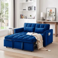 NicBex Convertible Sofa Bed Loveseat Couch With Storage & Detachable Backs,Upholstered Velvet Sleeper Sofa For Living Room,Bedroom -Nicbex GUEST b6aa0e37 e849 4201 a9cb 114b80f53459