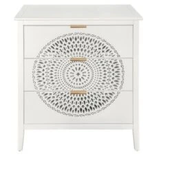 NicBex 3 Drawers Dresser For Bedroom With Hollow-Carved,Chest Of Drawers With Metal Handles Design,Storage Dressers For Bedroom -Nicbex GUEST b8881c1f e69b 4a3b 8fec 1e739bb59144