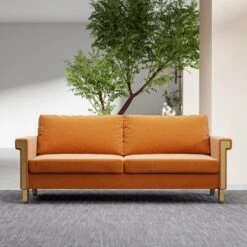 NicBex Couches For Living Room 76" Sofa Velvet Upholstered 2-Seat Couch Soft Sponges Modern Designs Sofa With Gold Trim And Cozy Cushions 15 NicBex Couches For Living Room 76" Sofa Velvet Upholstered 2-Seat Couch Soft Sponges Modern Designs Sofa With Gold Trim And Cozy Cushions -Nicbex GUEST b8b8736f 25f9 4640 83c7 1a7bf616c482