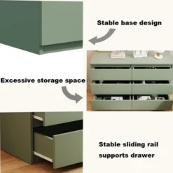 NicBex 6 Hidden-Handle Drawers Dresser,Modern Dressers With Simple Color For Living Room,Family Study,Hallway And Entryway,Bedroom Furniture 10 NicBex 6 Hidden-Handle Drawers Dresser,Modern Dressers With Simple Color For Living Room,Family Study,Hallway And Entryway,Bedroom Furniture -Nicbex GUEST b974d595 a132 43f0 9ed7 6a5107d990a3