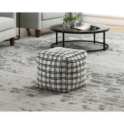 NicBex Modern Ottoman Pouf, Upholstered Plush Foot Stool Floor Pouf, Bean Bag Chair For Living Room, Bedroom -Nicbex GUEST b9f57b2b 65f9 498d a004 021e7be78a15