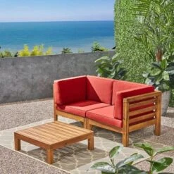 NicBex Modular Sectional Sofa Set, Outdoor Patio Sofa Set, 2-Piece Loveseat With Square Coffee Table, Acacia Wood Outdoor Couch Set 18 NicBex Modular Sectional Sofa Set, Outdoor Patio Sofa Set, 2-Piece Loveseat With Square Coffee Table, Acacia Wood Outdoor Couch Set -Nicbex GUEST bcb3a632 3860 4799 bb67 4b3c2675af16
