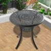 NicBex Outdoor Dining Table,Round Patio Table With Black Frame And Umbrella Hole For 4 To 6 Chairs,Outdoor Furniture,Black 2 NicBex Outdoor Dining Table,Round Patio Table With Black Frame And Umbrella Hole For 4 To 6 Chairs,Outdoor Furniture,Black -Nicbex GUEST be1c60a6 5f29 41df 90bf 22c807668d27