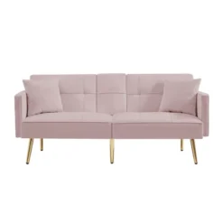 NicBex Velvet Loveseat Sofa Modern Sofa Couch With Soft Cushion And Metal Legs Convertible Sofa Bed For Bedroom,Living Room 14 NicBex Velvet Loveseat Sofa Modern Sofa Couch With Soft Cushion And Metal Legs Convertible Sofa Bed For Bedroom,Living Room -Nicbex GUEST bf18a327 fb01 4669 b10c ec0a2b1570da