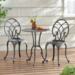 NicBex Outdoor Dining Table Set Metal Bistro Table With Two Chairs,Patio Furniture Bistro Set For Garden,Backyard,Poolside 15 NicBex Outdoor Dining Table Set Metal Bistro Table With Two Chairs,Patio Furniture Bistro Set For Garden,Backyard,Poolside -Nicbex GUEST bf3325d5 63e5 41b4 929e 90e03d60e6f4