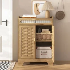 NicBex Modern Farmhouse Sideboard Pantry Cabinet,Kitchen Cupboard Cabinet,Storage Cabinet For Kitchen,Dining Room,Entryway