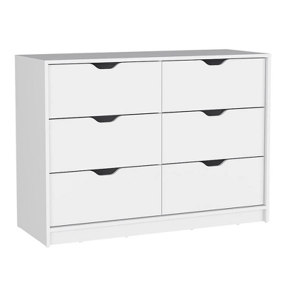 NicBex 6 Drawer Dresser For Bedroom,Modern Style Drawers With Concave Handle,Dressers For Kids Room,Living Room,Entry And Hallway 8 NicBex 6 Drawer Dresser For Bedroom,Modern Style Drawers With Concave Handle,Dressers For Kids Room,Living Room,Entry And Hallway - Image 6