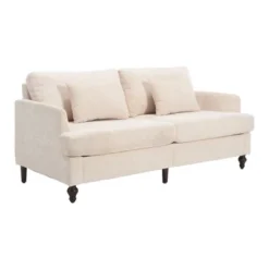 NicBex Modern Loveseat Sofa Upholstered Love Seat Couches With Wood Legs 2-Seat Comfy Sofa With Soft Cushion For Bedroom,Living Room -Nicbex GUEST c05e2aa3 2355 4e18 a385 97f79657af9b