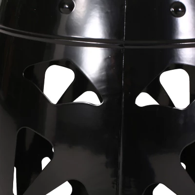 NicBex Modern Metal Outdoor Side Table,16.5" Round End Table With Floral Cut-Out Design,Powder Coated Patio Table For Garden,Outdoor Furniture 5 NicBex Modern Metal Outdoor Side Table,16.5" Round End Table With Floral Cut-Out Design,Powder Coated Patio Table For Garden,Outdoor Furniture - Image 3