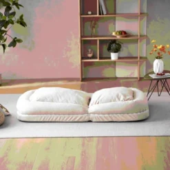 NicBex Folding Lazy Floor Sofa Convertible Sofa Bed Backrest Adjustable In 18 Positions Comes With 2 Soft Pillows -Nicbex GUEST c2848267 e8fe 4f6e 837d c3b28ae11df2