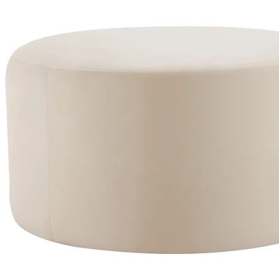 NicBex 30" Modern Ottoman With Velvet Fabric, Upholstered Foot Stool With Cushioned Seat, Round Ottoman Pouf For Living Room, Bedroom 8 NicBex 30" Modern Ottoman With Velvet Fabric, Upholstered Foot Stool With Cushioned Seat, Round Ottoman Pouf For Living Room, Bedroom - Image 6