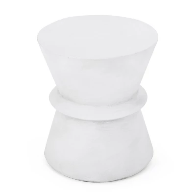 NicBex Modern Concrete Outdoor Side Table, LightWeight Geometric End Tables, All-Weather Garden Stools, Patio Accent Table 7 NicBex Modern Concrete Outdoor Side Table, LightWeight Geometric End Tables, All-Weather Garden Stools, Patio Accent Table - Image 5