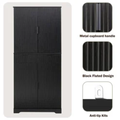 NicBex Farmhouse Fluted Kitchen Pantry Cabinet With 3 Keyboard Drawers, Freestanding Cupboard Buffet Storage Cabinet For Dining Room 16 NicBex Farmhouse Fluted Kitchen Pantry Cabinet With 3 Keyboard Drawers, Freestanding Cupboard Buffet Storage Cabinet For Dining Room -Nicbex GUEST c5820045 2124 4806 aea0 a7480e072b7a