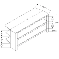 NicBex Contemporary 42 Inch TV Stand Entertainment Center Media Console With Storage Shelves For Living Room, Bedroom 15 NicBex Contemporary 42 Inch TV Stand Entertainment Center Media Console With Storage Shelves For Living Room, Bedroom -Nicbex GUEST c642e224 ace3 45fa 8f3a e7e25dc796a4