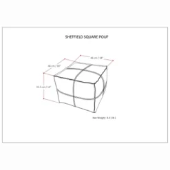 NicBex Square Pouf Ottoman Versatile Accent Furniture For Comfort And Additional Seating, Brown 8 NicBex Square Pouf Ottoman Versatile Accent Furniture For Comfort And Additional Seating, Brown -Nicbex GUEST c7288df6 69f8 4179 875f 6eb3d2798026