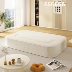 NicBex Plush Corduroy Upholstered Sofa Couch With Innovative Foldable Design,2-Seater Futon Couch Sofa Bed For Living Room,Bedroom 11 NicBex Plush Corduroy Upholstered Sofa Couch With Innovative Foldable Design,2-Seater Futon Couch Sofa Bed For Living Room,Bedroom -Nicbex GUEST c797e210 437f 4e62 8817 5aa72615d9ca