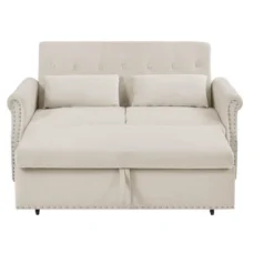 NicBex 55 Inch Loveseat Sofa With Pull-Out Bed And Adjustable Backrest Upholstered Sleeper Sofa Couch With 2 Lumbar Pillows For Living Room 12 NicBex 55 Inch Loveseat Sofa With Pull-Out Bed And Adjustable Backrest Upholstered Sleeper Sofa Couch With 2 Lumbar Pillows For Living Room -Nicbex GUEST c8706bd4 6b57 4621 b78a 31063e271932