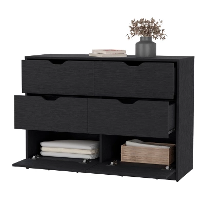 NicBex 6 Drawer Dresser For Bedroom,Modern Style Drawers With Concave Handle,Dressers For Kids Room,Living Room,Entry And Hallway 5 NicBex 6 Drawer Dresser For Bedroom,Modern Style Drawers With Concave Handle,Dressers For Kids Room,Living Room,Entry And Hallway - Image 3