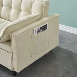 NicBex 54.3" Convertible Double Pull Out Sofabed 2-seat Corduroy Casual Sofa With 2 Side Pockets For Living Room 13 NicBex 54.3" Convertible Double Pull Out Sofabed 2-seat Corduroy Casual Sofa With 2 Side Pockets For Living Room -Nicbex GUEST cb049d3d 95cb 4052 9edc 1192c51e95eb