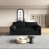 NicBex Velvet Loveseat Sofa Modern Convertible Pull-Out Sofa Bed With Side Storage For Living Room,Apartment,Black -Nicbex GUEST ce293a37 d837 487a 81d7 1f0395caaa86