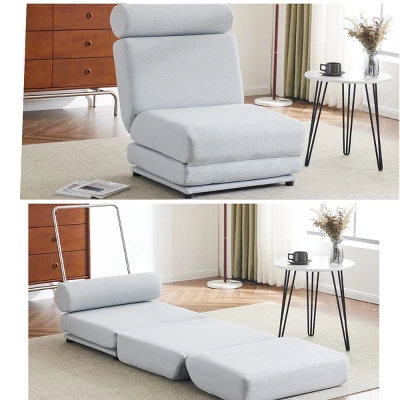 NicBex Foldable Futon Sofa Bed With Pillow Portable Single Linen Sofa Chair Convertible Sleeper Couch For Living Room 10 NicBex Foldable Futon Sofa Bed With Pillow Portable Single Linen Sofa Chair Convertible Sleeper Couch For Living Room - Image 8