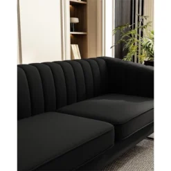 NicBex Couches For Living Room 83" Sofa Upholstered 3-Seat Couch Soft Sponges Comfy Modern Sofa With Gold Accents For Apartment -Nicbex GUEST cf337899 95bd 439c 8f65 a85161b54c54