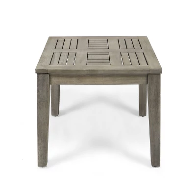 NicBex 20" Square Acacia Wood Outdoor Side End Table,Accent Transitional Style Patio Side Table For Deck & Garden,Outdoor Furniture 3 NicBex 20" Square Acacia Wood Outdoor Side End Table,Accent Transitional Style Patio Side Table For Deck & Garden,Outdoor Furniture