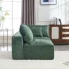 NicBex Couches For Living Room 2-Seat Deep Seat Sofa Chenille Fabric Upholstered Modern Sofa Couch With Memory Foam And Pillows, Emerald