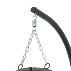 NicBex Egg-Shaped Hammock Chair With Stand,Porch Swing Chair With Cushion,Wicker Hanging Chair Outdoor For Bedroom,Living Room,Balcony,Dark Gray 12 NicBex Egg-Shaped Hammock Chair With Stand,Porch Swing Chair With Cushion,Wicker Hanging Chair Outdoor For Bedroom,Living Room,Balcony,Dark Gray -Nicbex GUEST d3537ffe 9f7e 4212 b41c 77ddb6257bb0