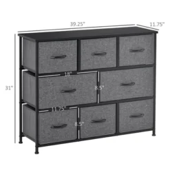NicBex 8 Drawers Dresser For Bedroom,Fabric Dresser With Wooden Platform,Dressers For Kids Room,Living Room,Entry And Hallway,Dark Gray 8 NicBex 8 Drawers Dresser For Bedroom,Fabric Dresser With Wooden Platform,Dressers For Kids Room,Living Room,Entry And Hallway,Dark Gray -Nicbex GUEST d4958348 796e 4391 8999 232b3bb19e53