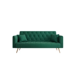 NicBex 71 Inch Velvet Convertible Love Seat Sofa With 2 Throw Pillows For Living Room,Bedroom,Office,Apartment 15 NicBex 71 Inch Velvet Convertible Love Seat Sofa With 2 Throw Pillows For Living Room,Bedroom,Office,Apartment -Nicbex GUEST d62a015b 5697 4c1f 8b10 91b7b6e85098