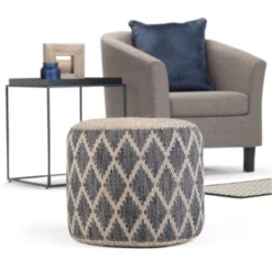 NicBex Chic Round Braided Pouf Ottoman Multicolored Footstool For Living Room, Bedroom,Grey/Natural 13 NicBex Chic Round Braided Pouf Ottoman Multicolored Footstool For Living Room, Bedroom,Grey/Natural -Nicbex GUEST dba27f82 6620 4864 9f25 fc002222077c