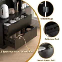 NicBex Modern Fluted High Kitchen Pantry Cabinet With Adjustable Storage & Drawers,Freestanding Cupboard Buffet Cabinet For Kitchen,Dining Room 9 NicBex Modern Fluted High Kitchen Pantry Cabinet With Adjustable Storage & Drawers,Freestanding Cupboard Buffet Cabinet For Kitchen,Dining Room -Nicbex GUEST ddb213d2 3820 4904 9f23 f7b387fe3e6d