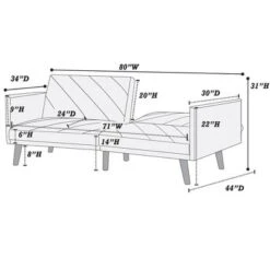 NicBex Couches For Living Room Modern Adjustable Sofa Bed Convertible Folding Couch With Wooden Leg For Apartment 9 NicBex Couches For Living Room Modern Adjustable Sofa Bed Convertible Folding Couch With Wooden Leg For Apartment -Nicbex GUEST dee38bd8 a0b9 466d bd71 2c6f59ca4e38