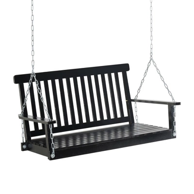 NicBex 2-Seat Outdoor Hanging Porch Swing With Armrests For Patio Bedroom Garden,440lbs Weight Capacity 7 NicBex 2-Seat Outdoor Hanging Porch Swing With Armrests For Patio Bedroom Garden,440lbs Weight Capacity - Image 5