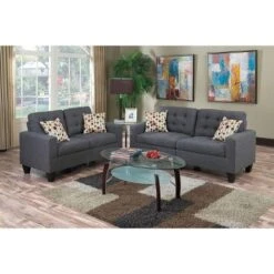 NicBex Couches For Living Room 2pc Sofa Set Polyfiber Tufted Upholstered Solid Pine Loveseat Sofa Couch With Pillows 14 NicBex Couches For Living Room 2pc Sofa Set Polyfiber Tufted Upholstered Solid Pine Loveseat Sofa Couch With Pillows -Nicbex GUEST e2d38f61 1978 4b21 80bb 775771edc2fd