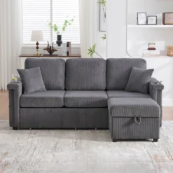 NicBex Modern Corduroy Sectional Sofa Futon Couch With Storage Ottoman,Comfortable 3-Seat Sofa Couch For Living Room,Apartment 21 NicBex Modern Corduroy Sectional Sofa Futon Couch With Storage Ottoman,Comfortable 3-Seat Sofa Couch For Living Room,Apartment -Nicbex GUEST e325da62 648d 41b8 ab86 71251da1e821