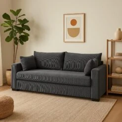 NicBex Modern Minimalist Corduroy Loveseat Sofa Couch With Two Pillows,2-Seat Lounge Sofa For Living Room,Apartment 14 NicBex Modern Minimalist Corduroy Loveseat Sofa Couch With Two Pillows,2-Seat Lounge Sofa For Living Room,Apartment -Nicbex GUEST e3388f84 1668 4fe3 a5a4 6bf4f8a7048b