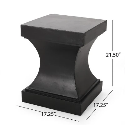NicBex Modern 17.25" Square Side End Table,Sturdy Patio Concrete Outdoor End Table With Pedestal Base For Garden & Deck Furniture 3 NicBex Modern 17.25" Square Side End Table,Sturdy Patio Concrete Outdoor End Table With Pedestal Base For Garden & Deck Furniture