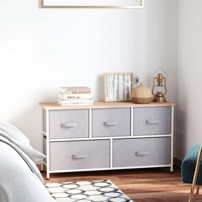 NicBex 5 Drawers Dresser For Bedroom,Fabric Dresser With Wooden Platform,Dressers For Kids Room,Living Room,Entry And Hallway,Gray 3 NicBex 5 Drawers Dresser For Bedroom,Fabric Dresser With Wooden Platform,Dressers For Kids Room,Living Room,Entry And Hallway,Gray