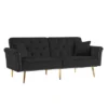 NicBex Velvet Loveseat Sofa,Mid Century Modern Tufted Sofa Couch With 2 Pillows And Nailhead Trim,2-Seater Loveseat For Living Room -Nicbex GUEST e45f9a10 0750 4c26 8bff ef0ab8070532