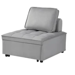 NicBex Couches For Living Room Armless Convertible Sleeping Single Sofa Bed Velvet Upholstered Couch With Removable Back For Apartment -Nicbex GUEST e505e9c5 9cb8 4f7d 9ef8 9d1de050d72e