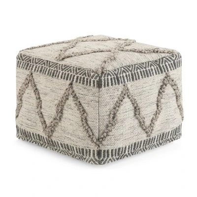 NicBex Handwoven Pouf Ottoman, Modern Home Decor Multi-Functional Footstool, Stylish Striped Design For Living Room, Or Nursery 4 NicBex Handwoven Pouf Ottoman, Modern Home Decor Multi-Functional Footstool, Stylish Striped Design For Living Room, Or Nursery - Image 2